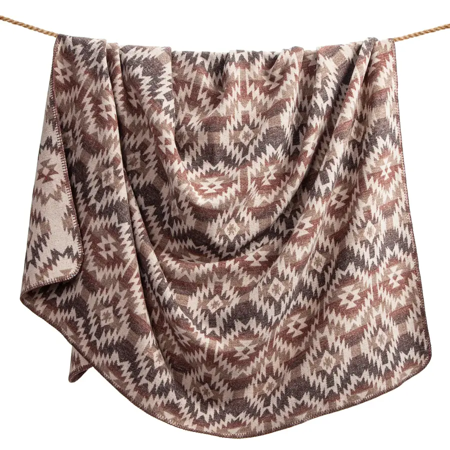 Hiend Mesa Wool Blend Throw Blanket 50x60