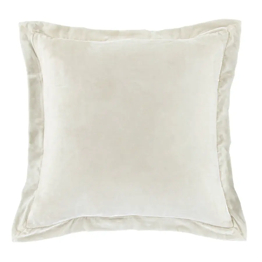 Hiend Stella Velvet Ruffled Euro Sham ONLY- Stone