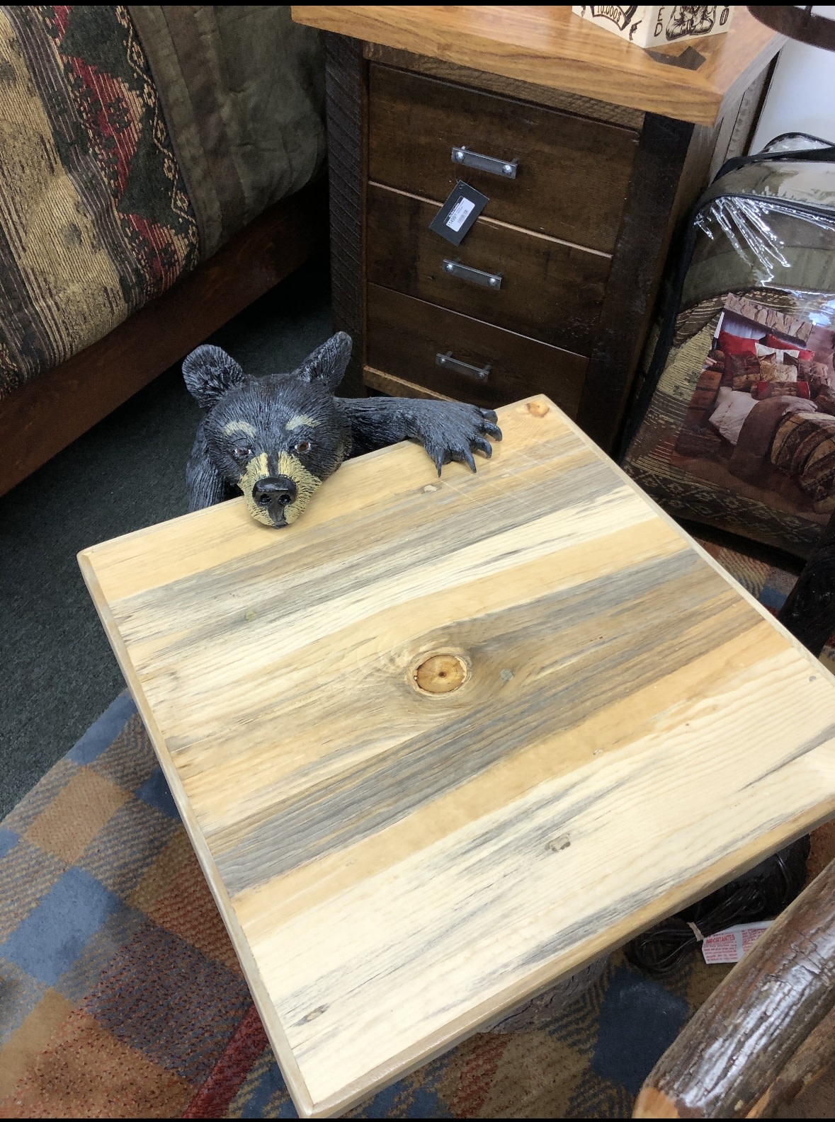 MCE Industries Pintlar Range Small Table w/Bear