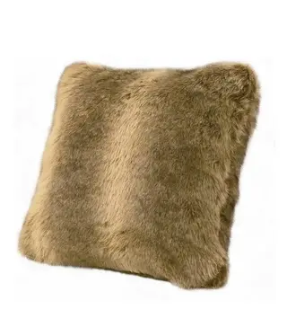 Hiend Wolf (Faux) Throw Pillow  18x18