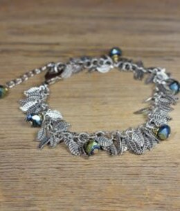 cool water jewelry BLC3-211 Flower Market Leaf Chain Bracelet