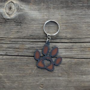 cool water jewelry KC33 Dog Paw Key Ring