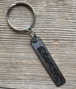 cool water jewelry KC39 "Montana" Antiqued Steel Key Ring****