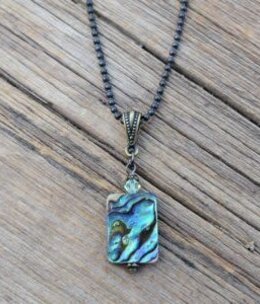 cool water jewelry NC534-198 Necklace:  Water's Edge Paua Shell