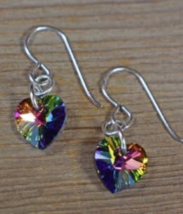 cool water jewelry EW232-70 Earrings: Vitrail Swarovski Heart cool water jewelry EW232-70 Earrings: Vitrail Swarovski Heart