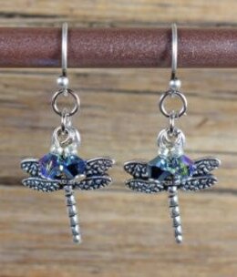 cool water jewelry EW318-129 Water Dance Shimmer Skimmer-Dragonfly Earrings cool water jewelry EW318-129 Water Dance Shimmer Skimmer-Dragonfly Earrings