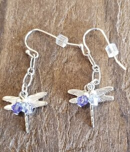 cool water jewelry EW318-160 Springtime in the Rockies Dragonfly Earrings****