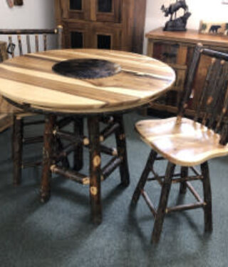 ALBC Hickory Counter Height Pub Table 42"Dia x 36.5"H