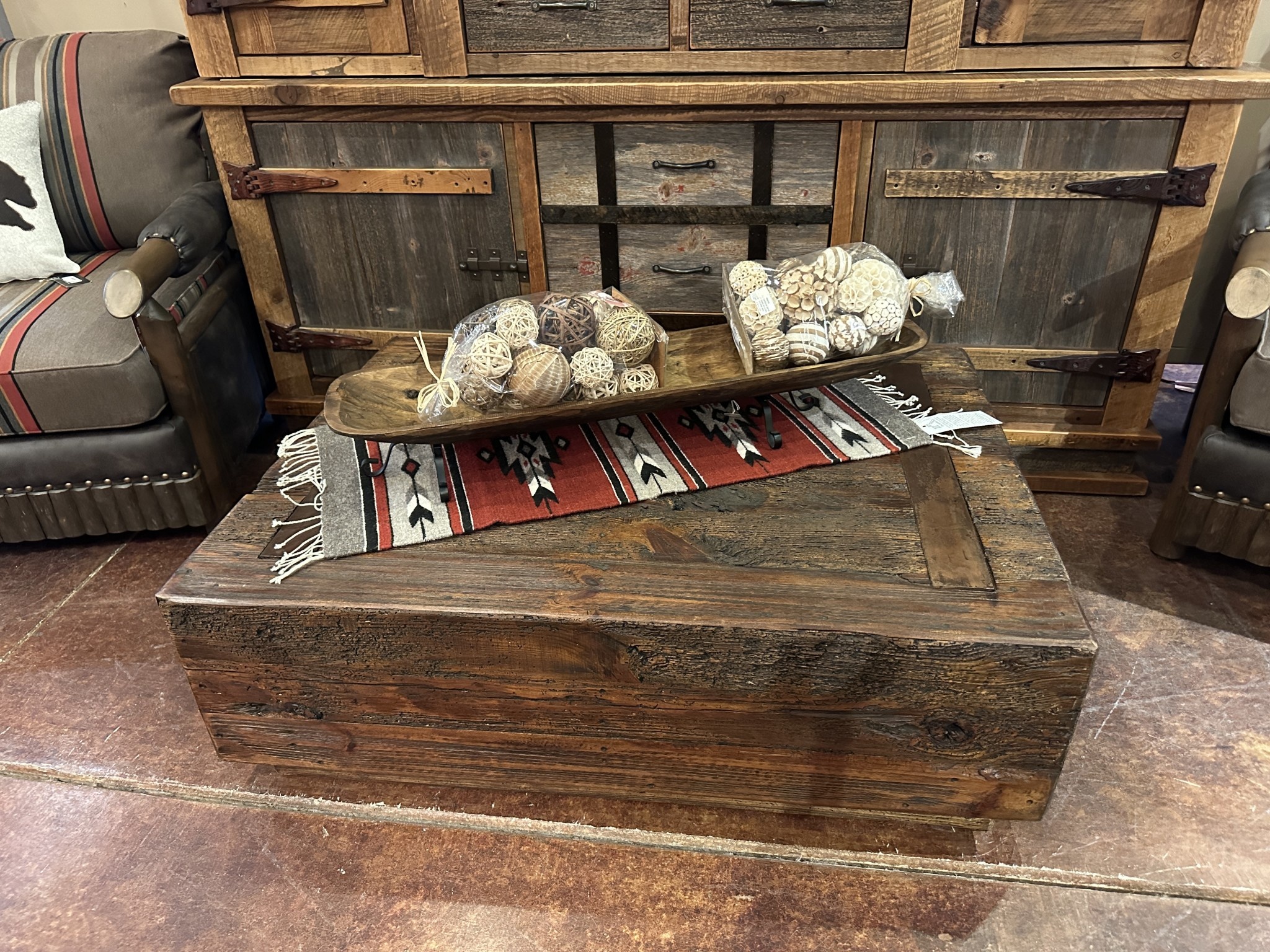 Artisans Isabella Old Wood Cubed Coffee Table 48x36x16