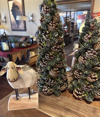 Melrose Pinecone Tree-Large-14.5"H