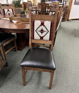 ALBC Upholstered Dining Chair  w/Black Bar