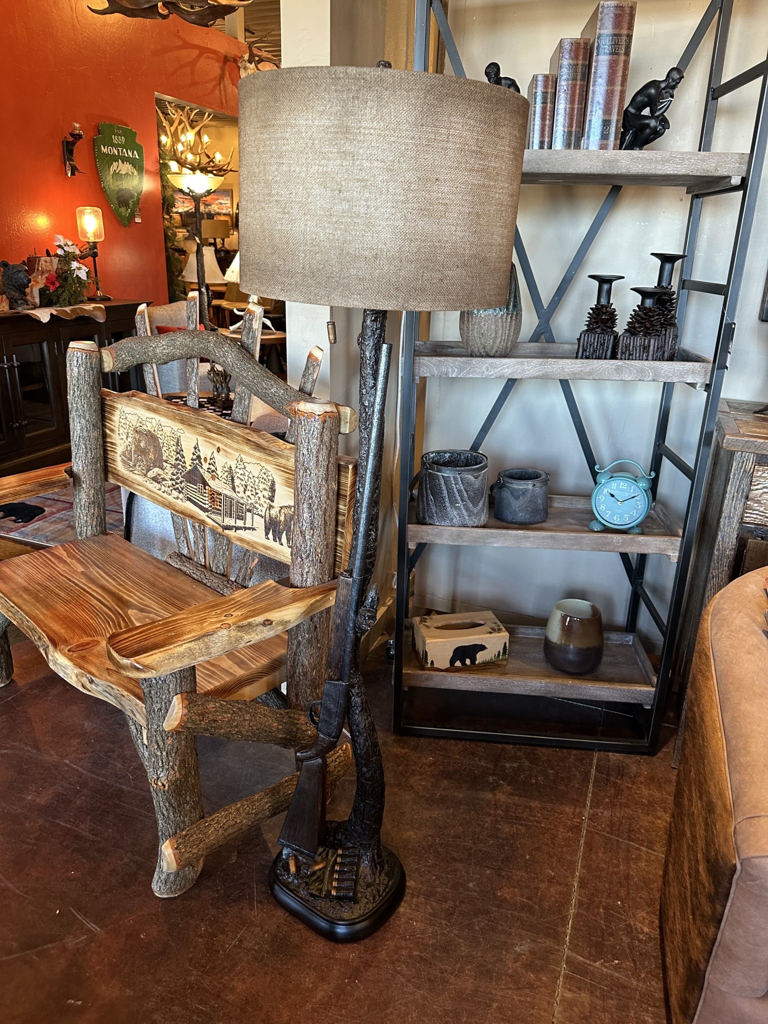 Crestview Huntington Floor Lamp 65.5"H
