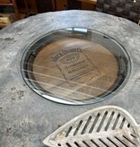 ALBC Whiskey Barrel with Concrete Top Pub Table