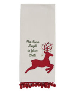 Park Design Reindeer Jingle Dishtowel