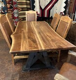 Green Gables Timber Forged York 7' Freeform Dining Table