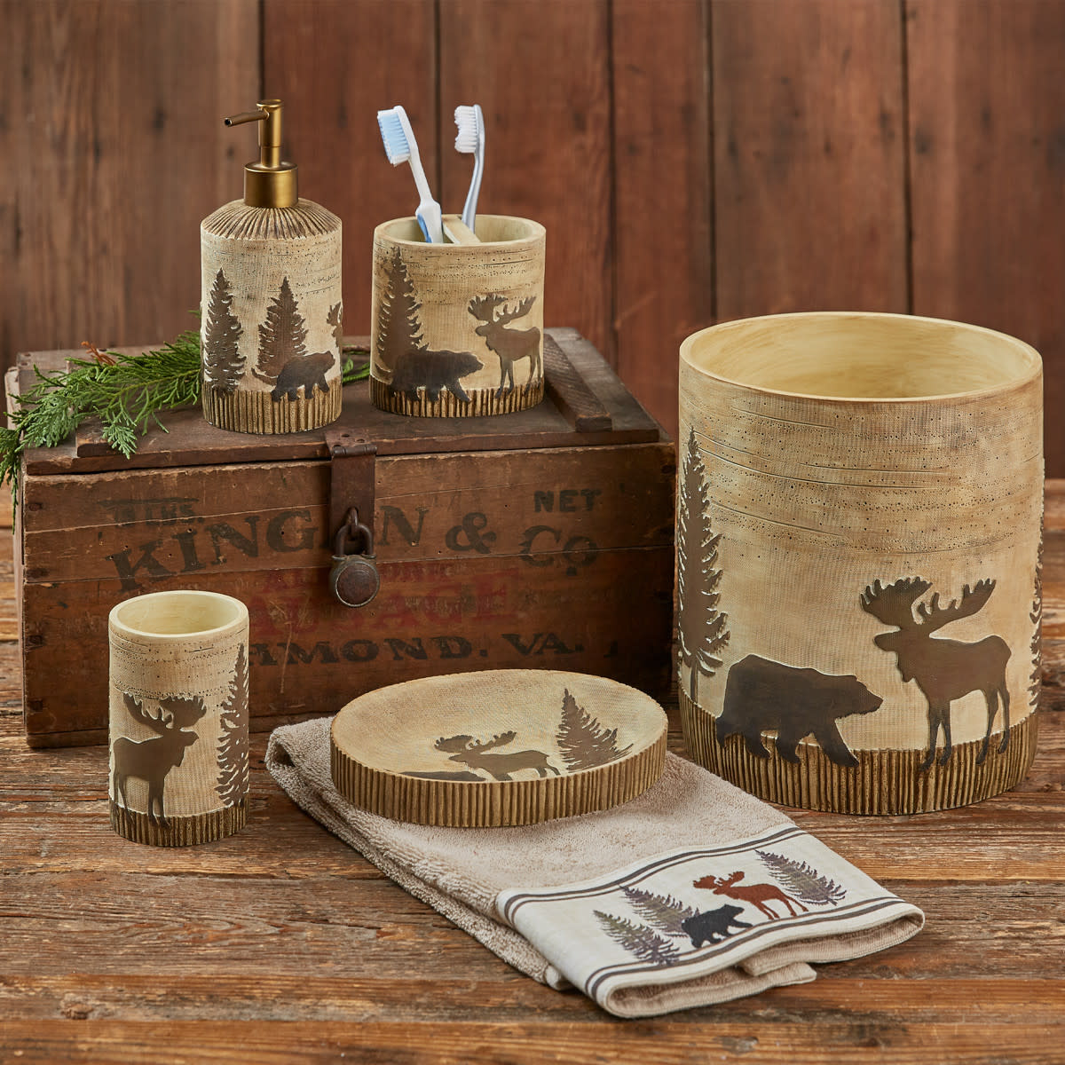 Park Design Black Forest Wastebasket