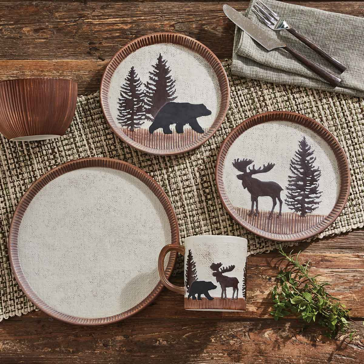 Park Design Wilderness Trail Salad Plate-MOOSE