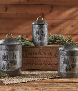 Park Design Wild Woods Bear Canister Set of 3