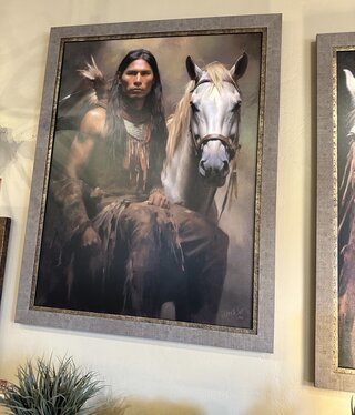 TAC For Noble Cause (Seated Front of Horse) 52 x 66.75