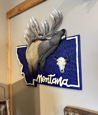 MCE Industries Montana Elk Wall Art - SMALL