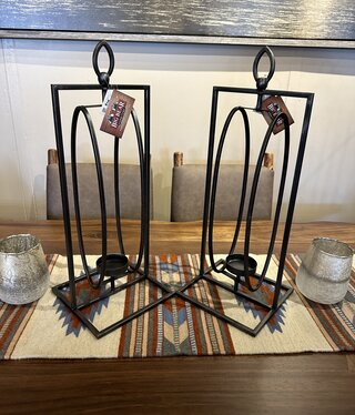 Melrose Iron 24"H Candle Holder