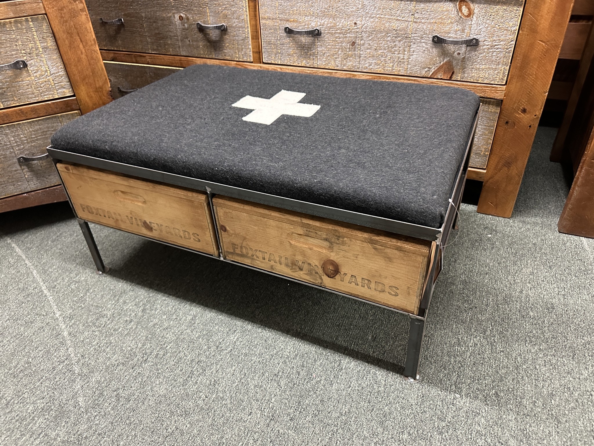 uberchic Ottoman with 2 Drawers