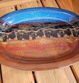 Always Azul Large Oval Platter 18.5" x 13"