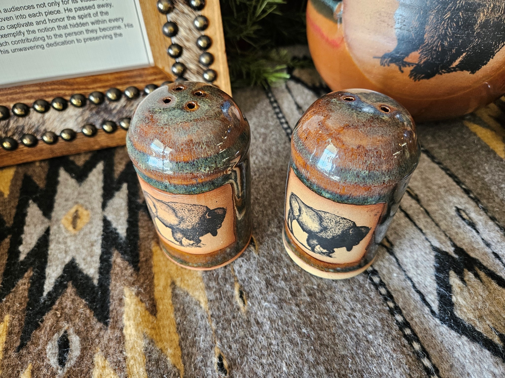 Always Azul Pottery Salt & Pepper Shake Set