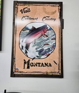 Classic Outdoor Magazines #2 Cutthroat Country  17x24 Metal/Wood Sign