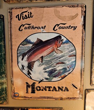 Classic Outdoor Magazines #43 Cutthroat Country 12x15 Metal Sign