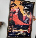 Classic Outdoor Magazines #22 Vacation Time 17x26 Metal/Wood