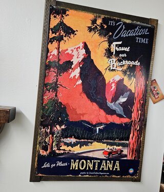 Classic Outdoor Magazines #22 Vacation Time 17x26 Metal/Wood