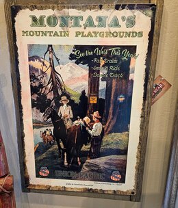 Classic Outdoor Magazines #23 Montana's Playground-Riders 16x24 Metal/Wood