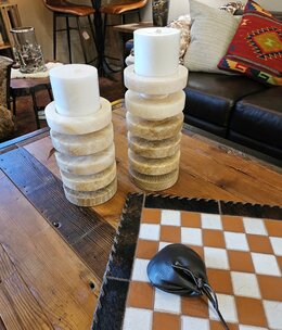Uttermost Emora Pillar Candleholders Set/2