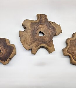 Uttermost Kalani Wood Wall Decor Set of 3, 20W x 1D x 20H