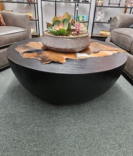 Uttermost Lark Ebony Coffee Table 40Diam x 16H