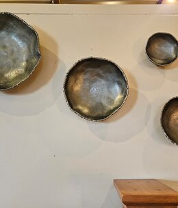 Uttermost Lucky Coins Metal Wall Decor Set of 4, NICKEL