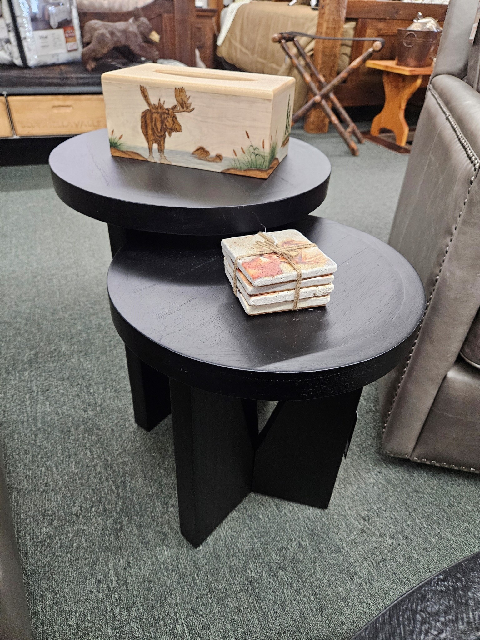 Uttermost Nadette EXPRESSO Nesting Tables Set/2