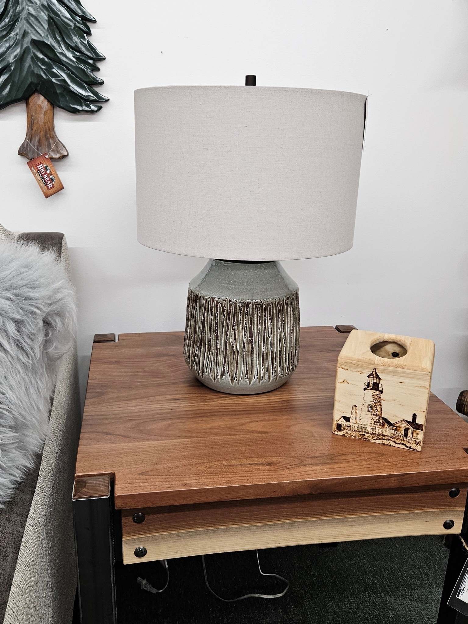 Uttermost Neolithic Table Lamp, 22H