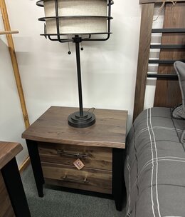 Urban Barnwood Rustic Walnut Uptown 2 Dwr Nightstand 28x20x25