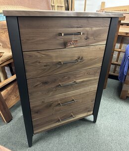 Urban Barnwood Rustic Walnut Uptown 5 Dwr Chest 36x23x52