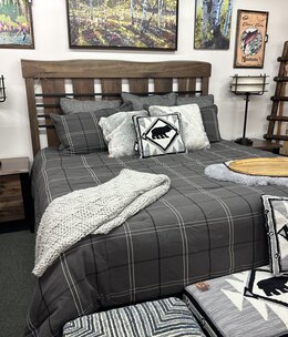 Urban Barnwood Lahaska Rustic Walnut KING Bed