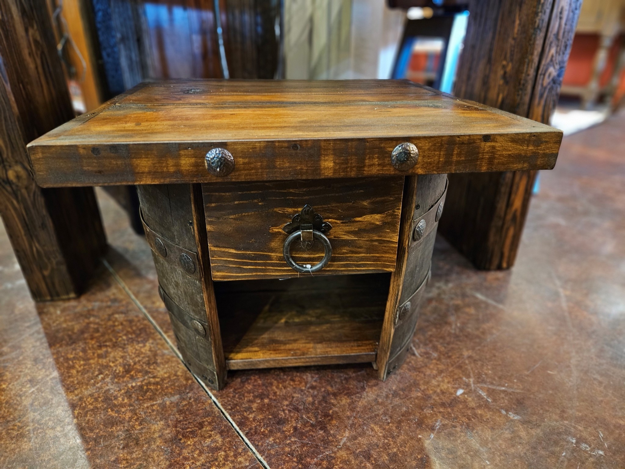 Artisans Tequila Lateral Side Table 24x24x18