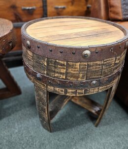 Artisans Tequila Barrel Table