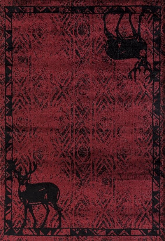 United Weavers Woodside Red/Deer 5'3x7'2 Rug