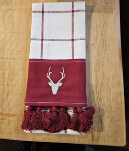 Park Design Reindeer Christmas Cheer Dishtowel