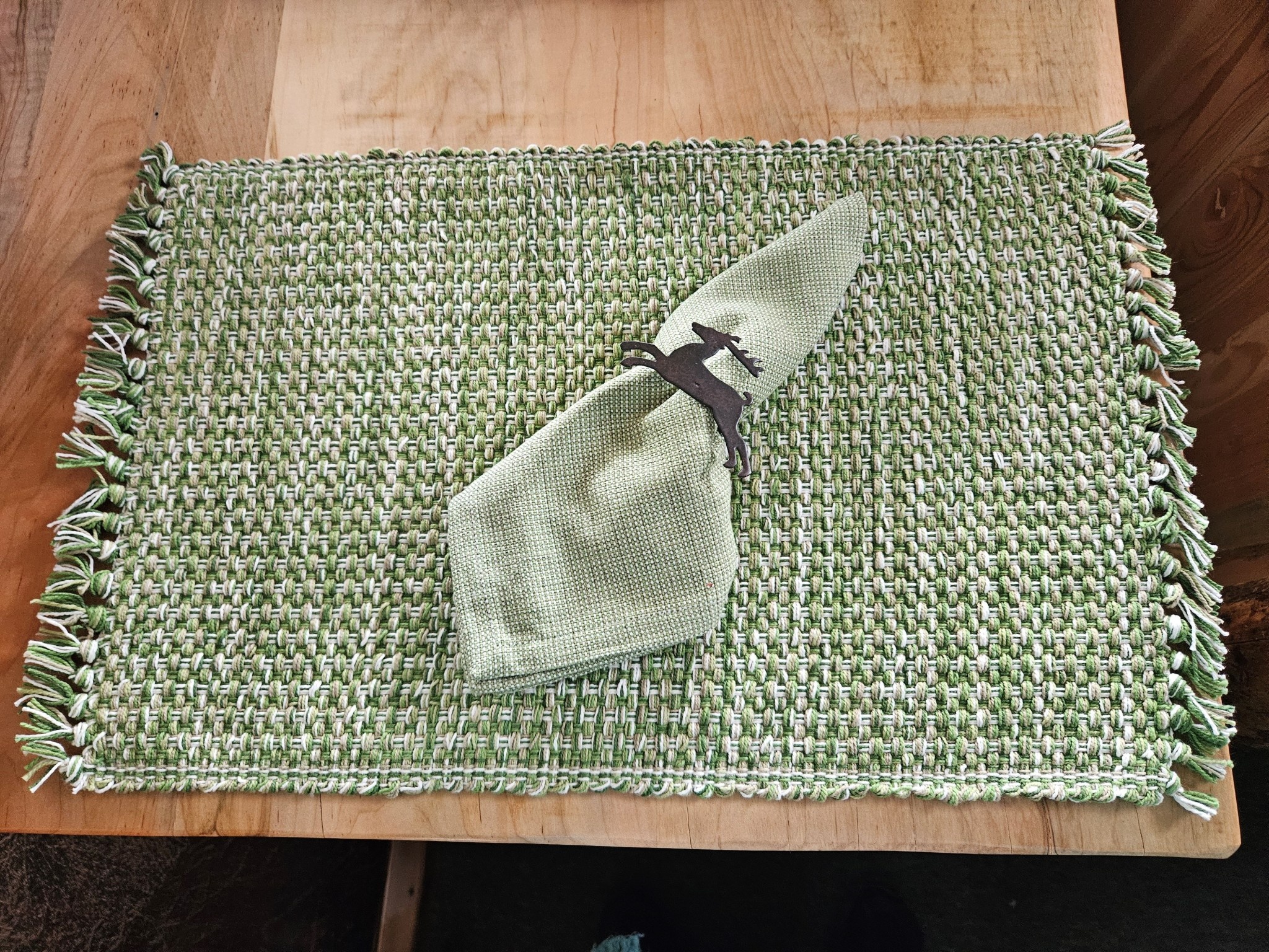 Park Design Evergreen Basket Weave Napkin