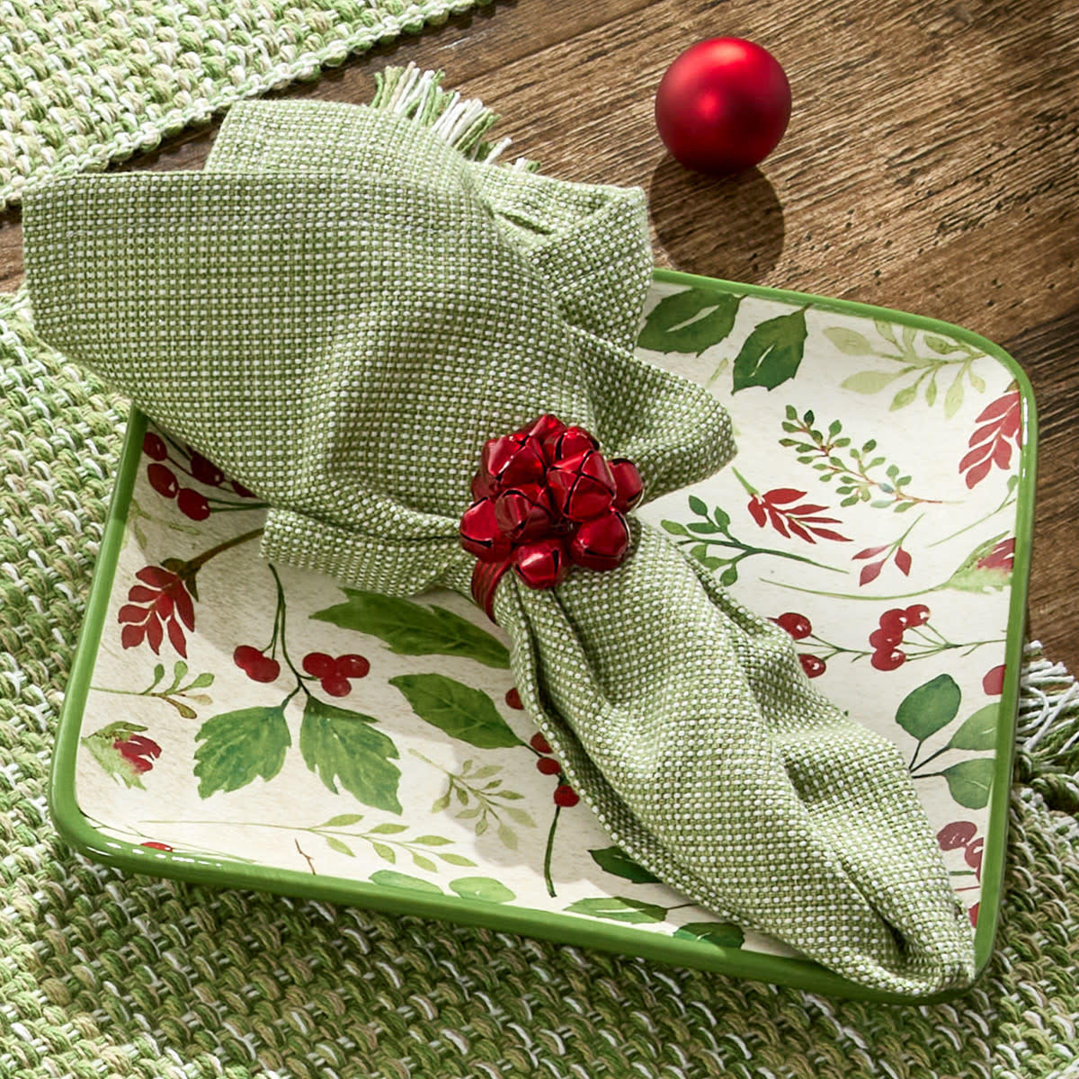 Park Design Evergreen Basket Weave Napkin