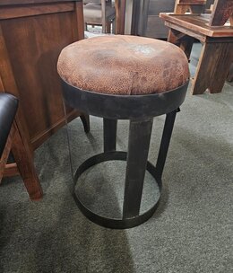 juliann 26" Counter Stool w/Button Fabric Top (Locally Made) One of a Kind
