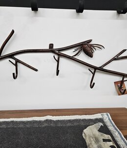 juliann Coat Rack 36"L with 5 hooks- Local atist-One of a Kind